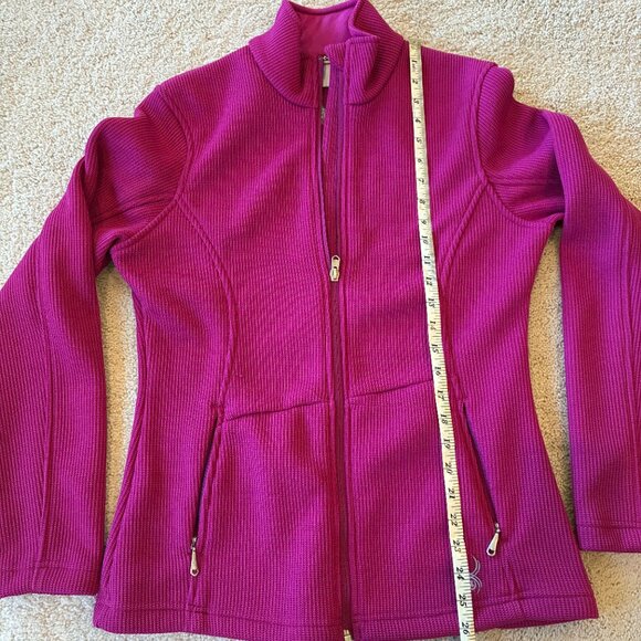 Women's Spyder Core Sweater Zip-up Jacket Fleece-lined Pink - Picture 9 of 10
